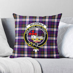 McDonald Dress Modern Tartan Crest Pillow Cover