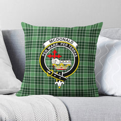 McDonald Lord of the Isles Hunting Tartan Crest Pillow Cover