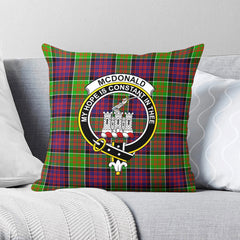 McDonald (Clan Ranald) Tartan Crest Pillow Cover