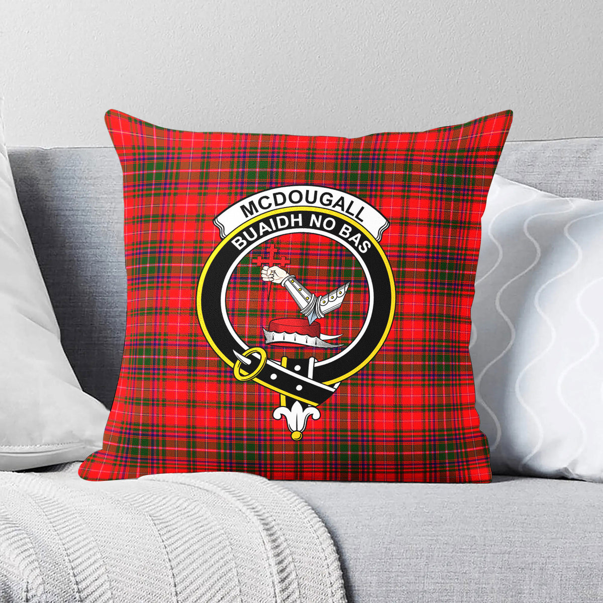 McDougall Modern Tartan Crest Pillow Cover