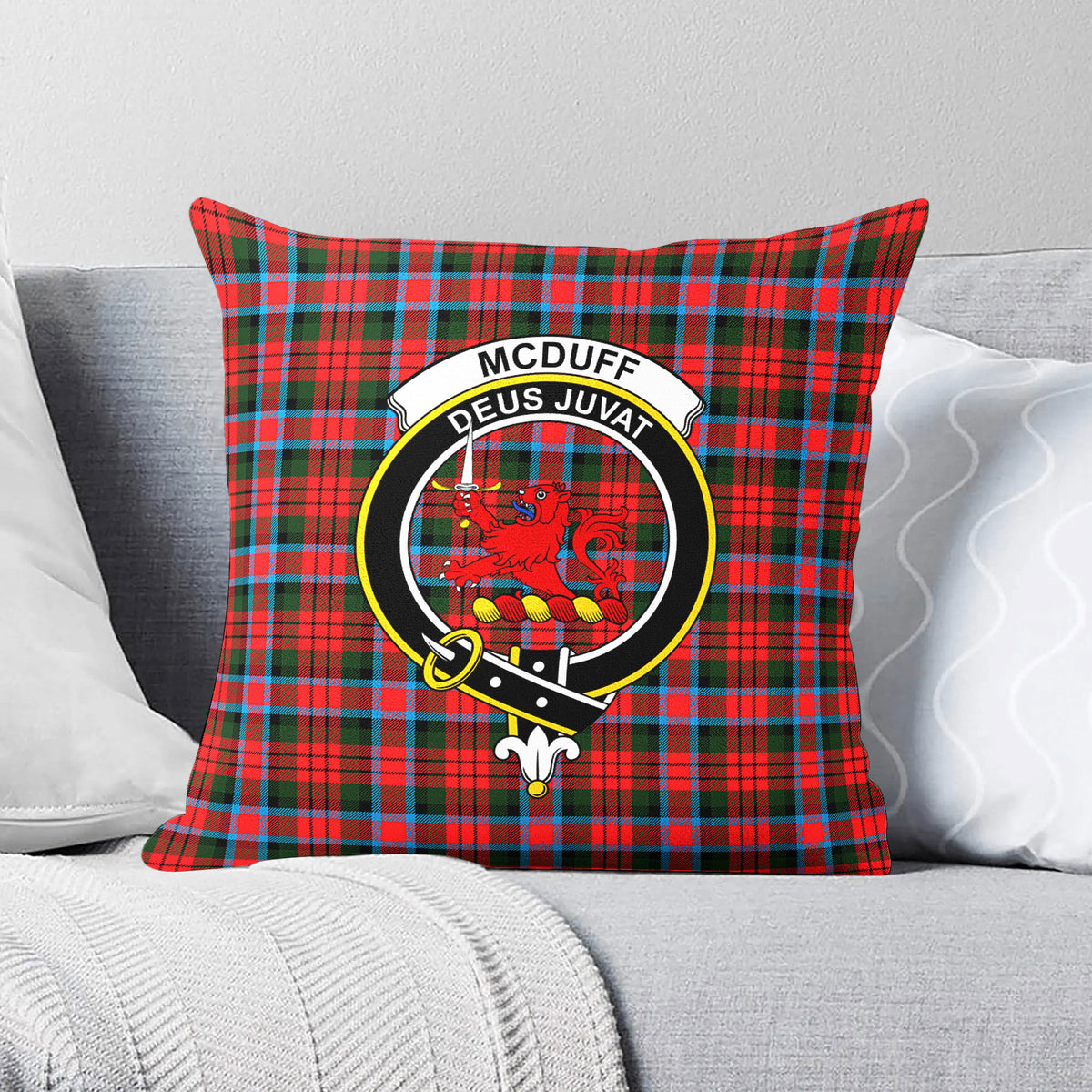 McDuff Modern Tartan Crest Pillow Cover