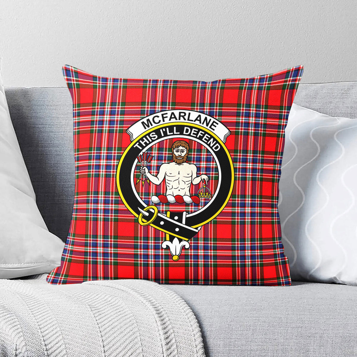 McFarlane Modern Tartan Crest Pillow Cover