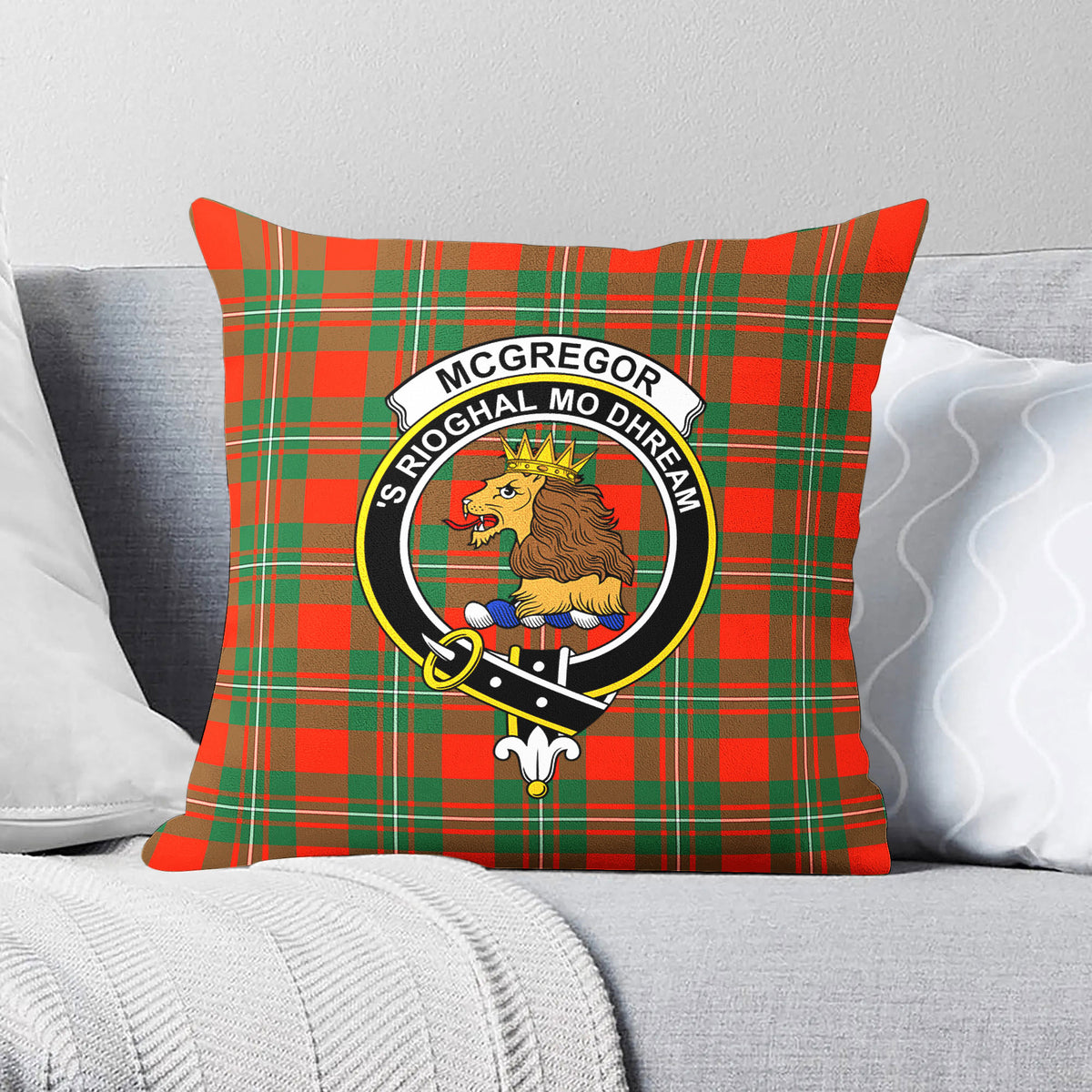 McGregor Ancient Tartan Crest Pillow Cover