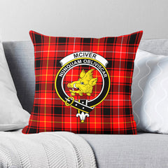 McIver Modern Tartan Crest Pillow Cover