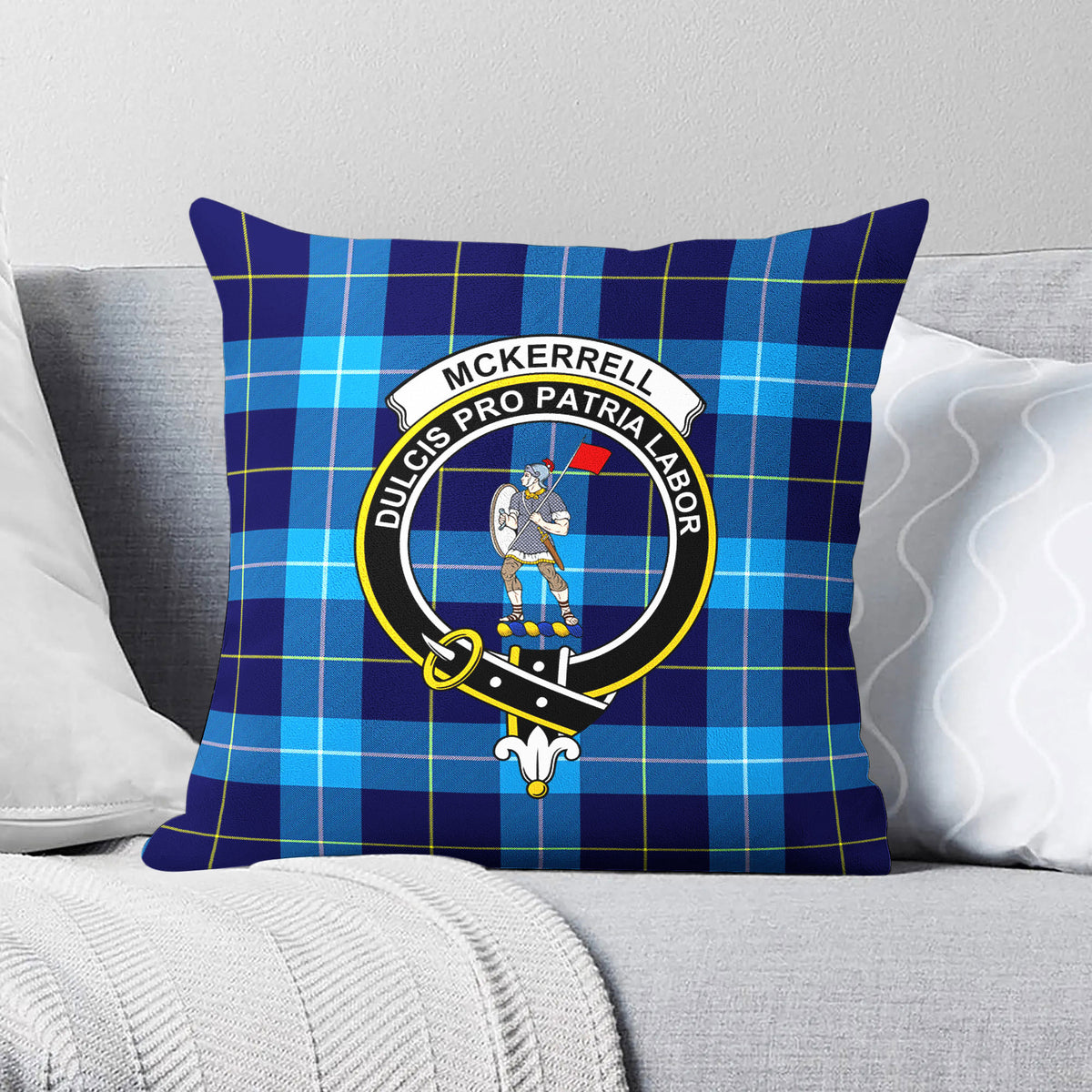 McKerrell Tartan Crest Pillow Cover