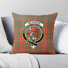 McKinnon Ancient Tartan Crest Pillow Cover