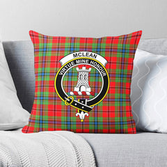 McLean of Duart Modern Tartan Crest Pillow Cover