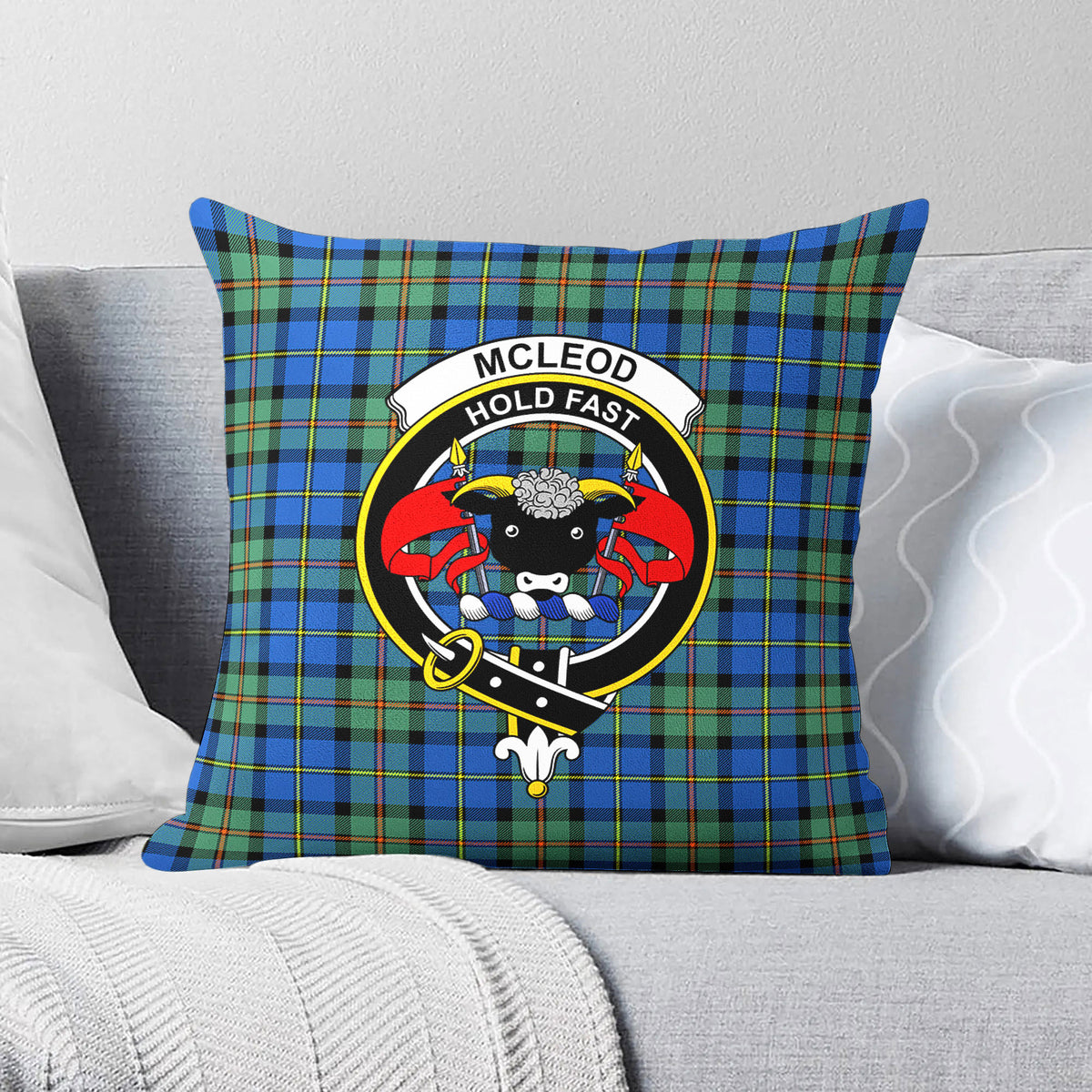 McLeod of Harris Ancient Tartan Crest Pillow Cover