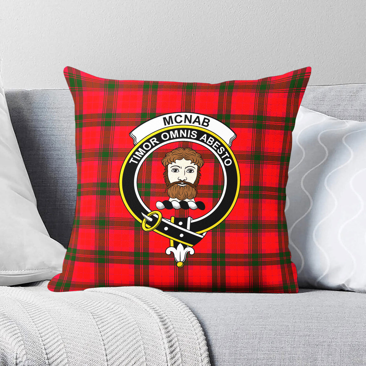 McNab Modern Tartan Crest Pillow Cover