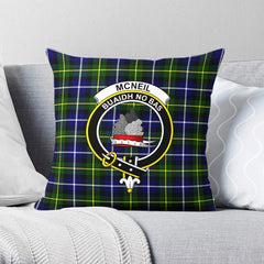 McNeil of Barra Modern Tartan Crest Pillow Cover