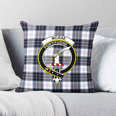 McRae Dress Modern Tartan Crest Pillow Cover