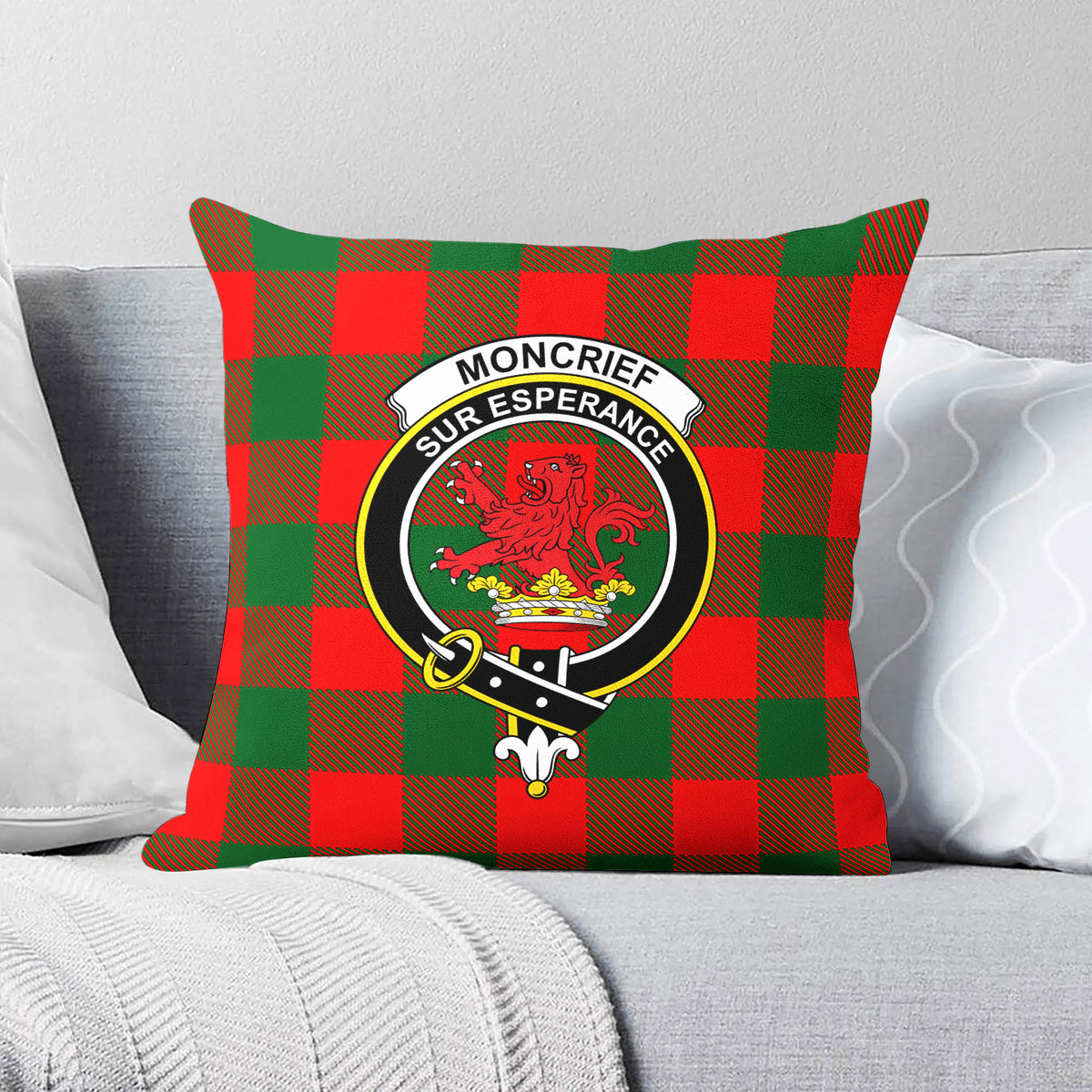 Moncrief Tartan Crest Pillow Cover