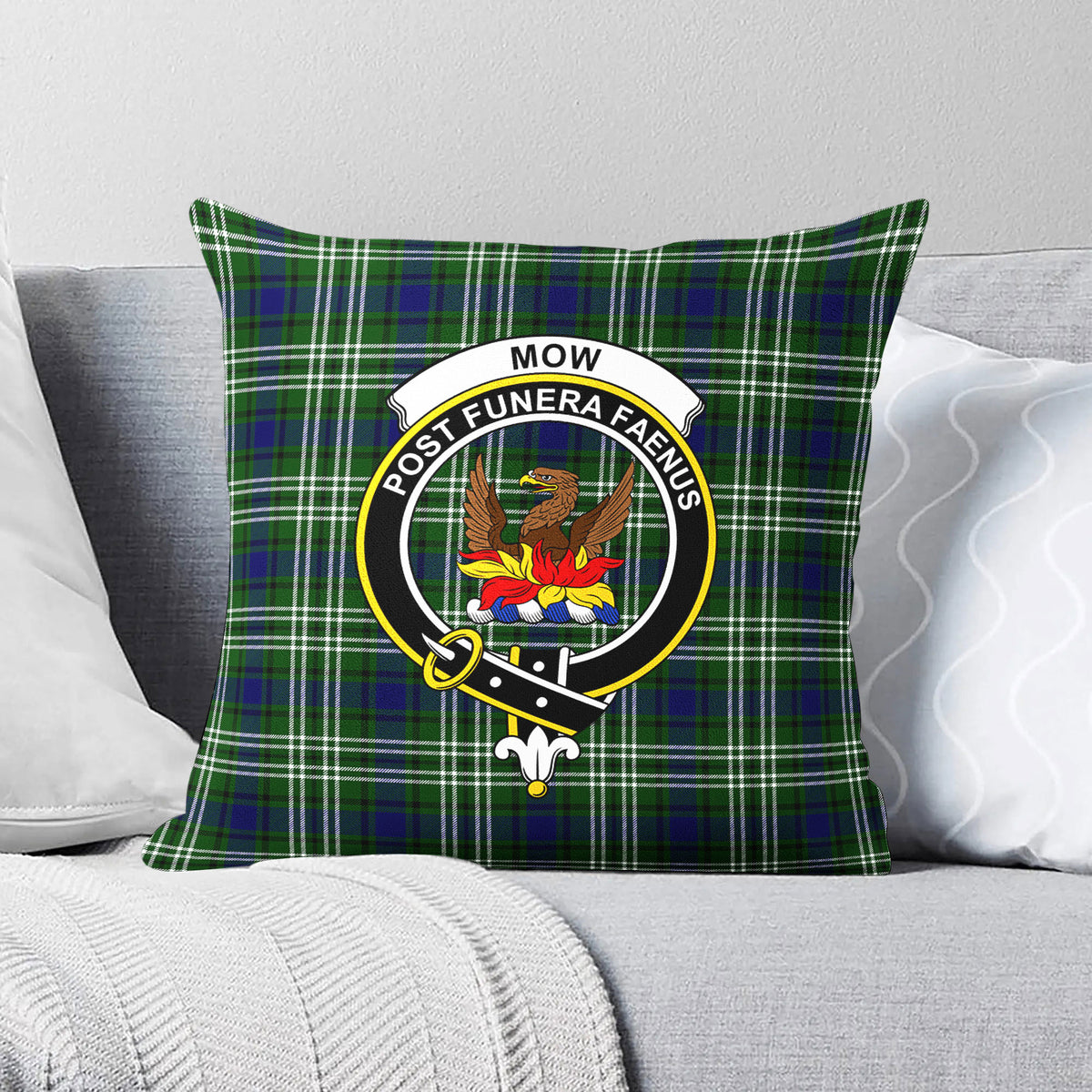 Mow Tartan Crest Pillow Cover