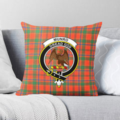 Munro Ancient Tartan Crest Pillow Cover