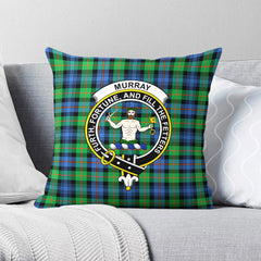 Murray of Atholl Ancient Tartan Crest Pillow Cover