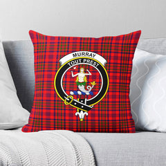 Murray of Tulloch Modern Tartan Crest Pillow Cover