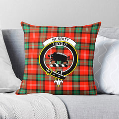 Nesbitt Ancient Tartan Crest Pillow Cover