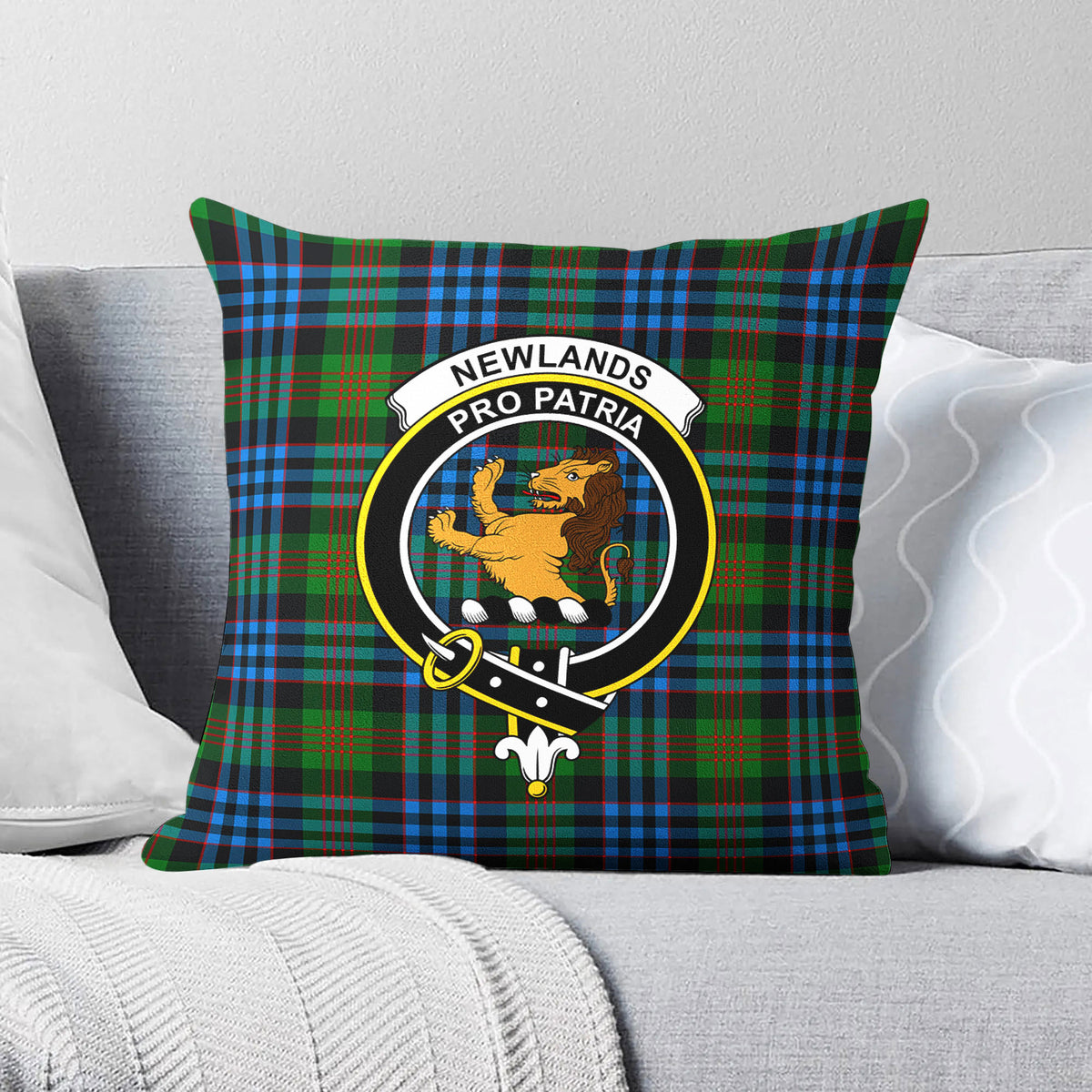 Newlands Tartan Crest Pillow Cover