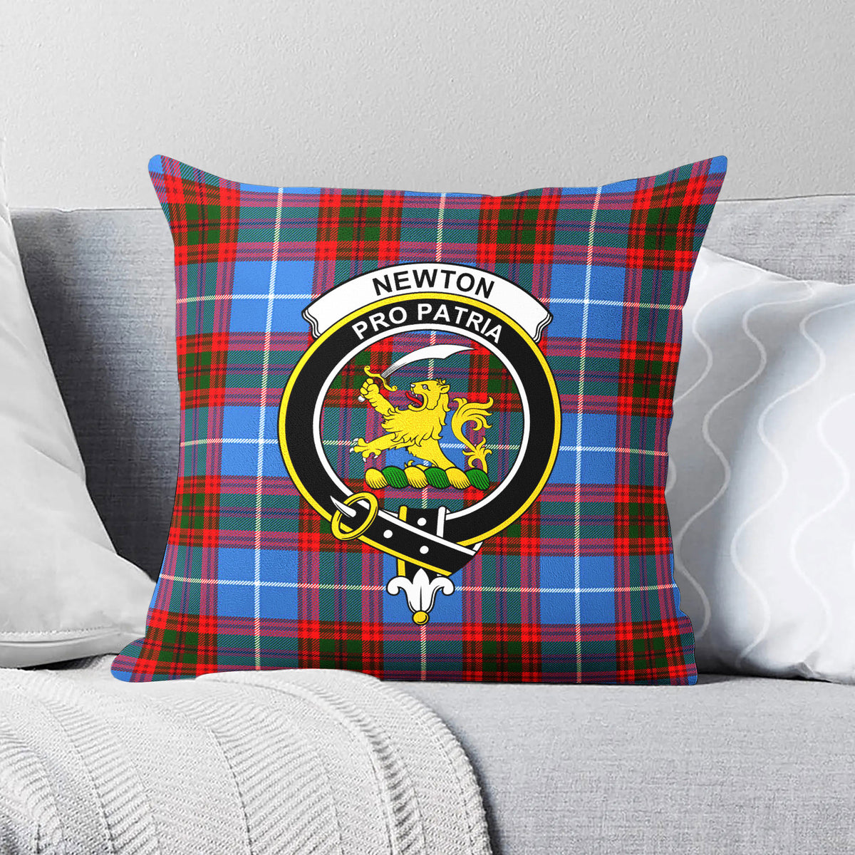 Newton Tartan Crest Pillow Cover