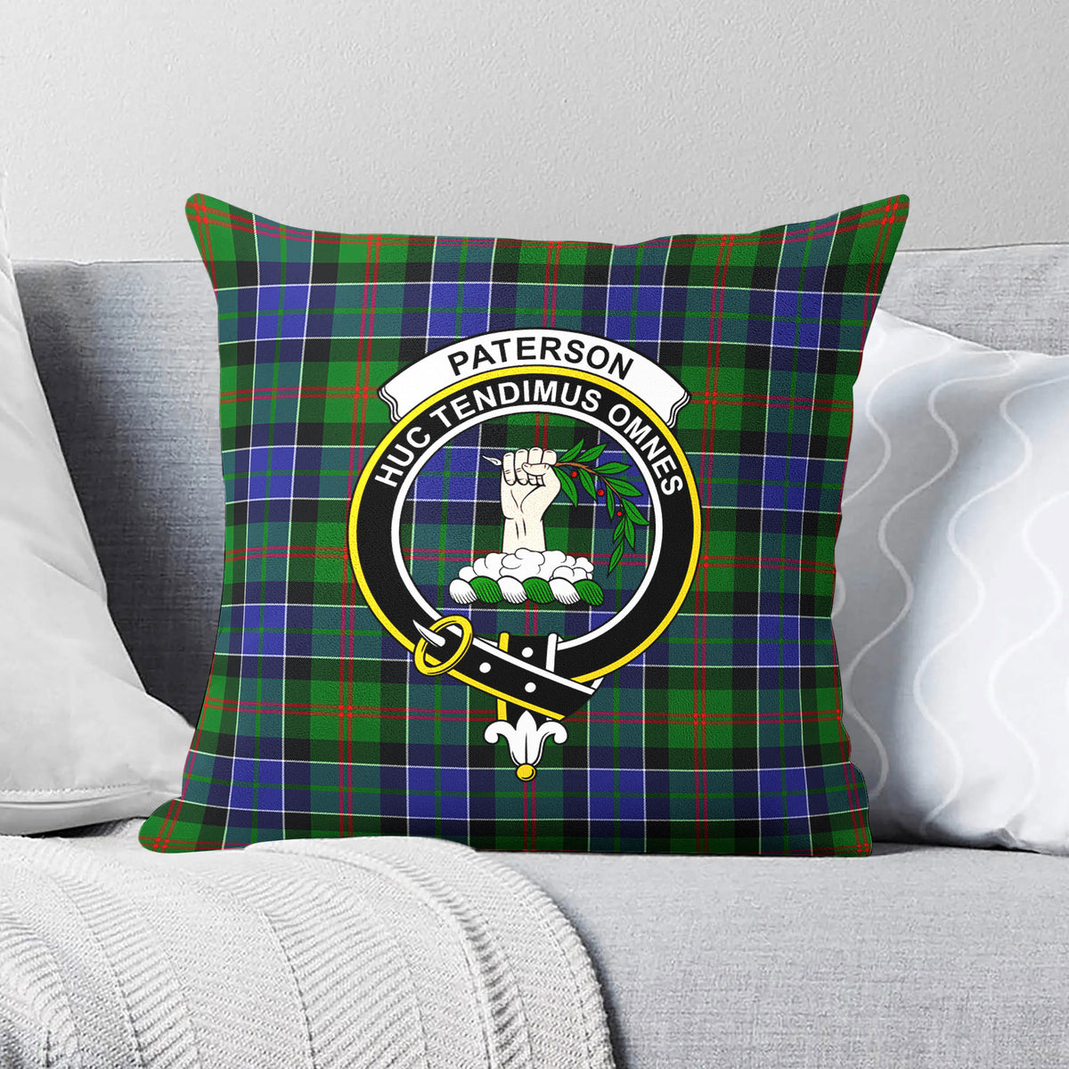 Paterson Tartan Crest Pillow Cover