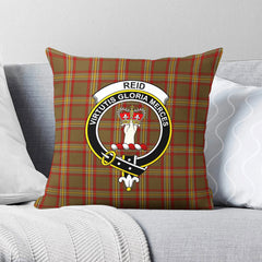 Reid Ancient Tartan Crest Pillow Cover