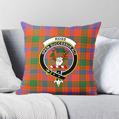 Ross Ancient Tartan Crest Pillow Cover