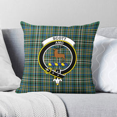 Scott Green Ancient Tartan Crest Pillow Cover