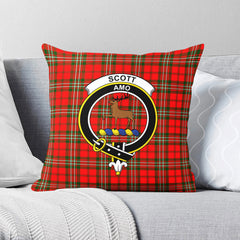 Scott Modern Tartan Crest Pillow Cover