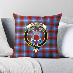 Spalding Tartan Crest Pillow Cover