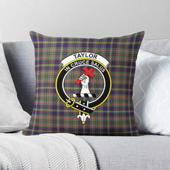 Taylor Weathered Tartan Crest Pillow Cover