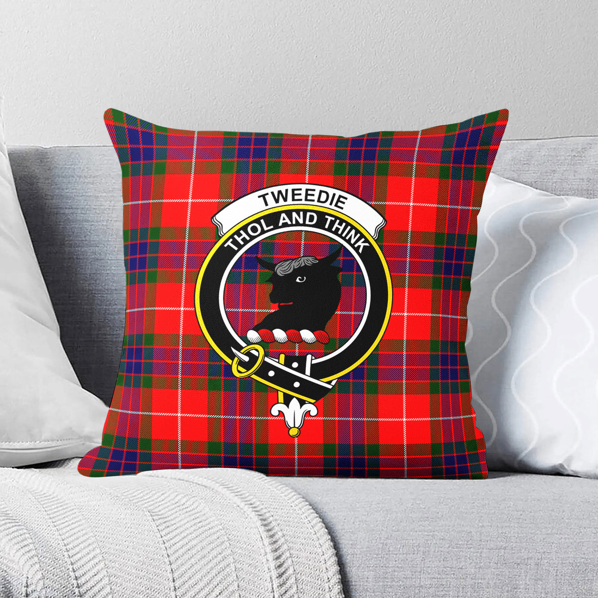 Tweedie Tartan Crest Pillow Cover