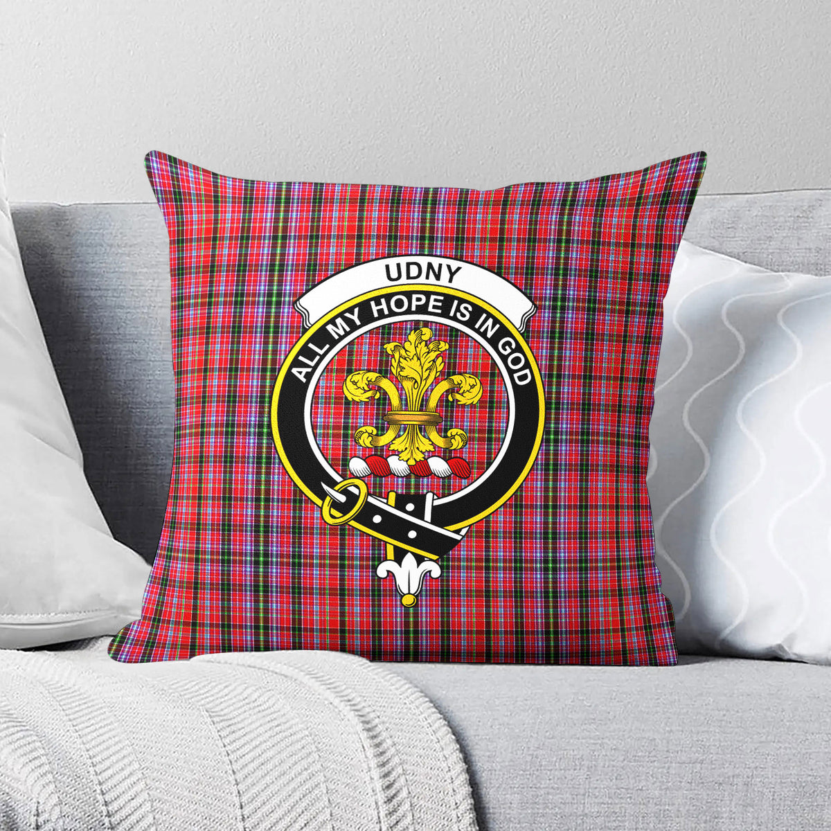 Udny Tartan Crest Pillow Cover