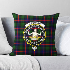 Urquhart Modern Tartan Crest Pillow Cover