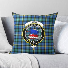 Weir Ancient Tartan Crest Pillow Cover