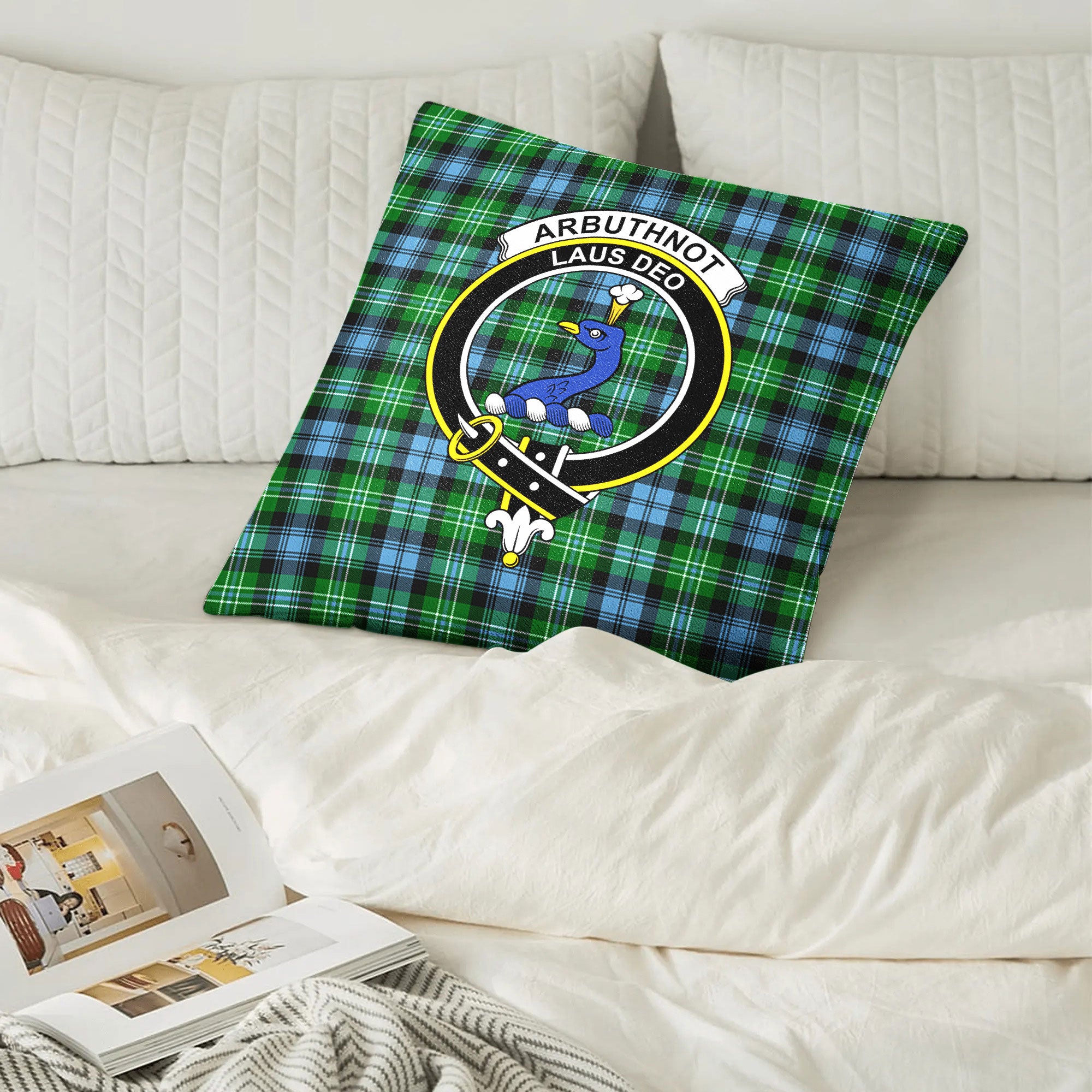 Arbuthnot Ancient Tartan Crest Pillow Cover