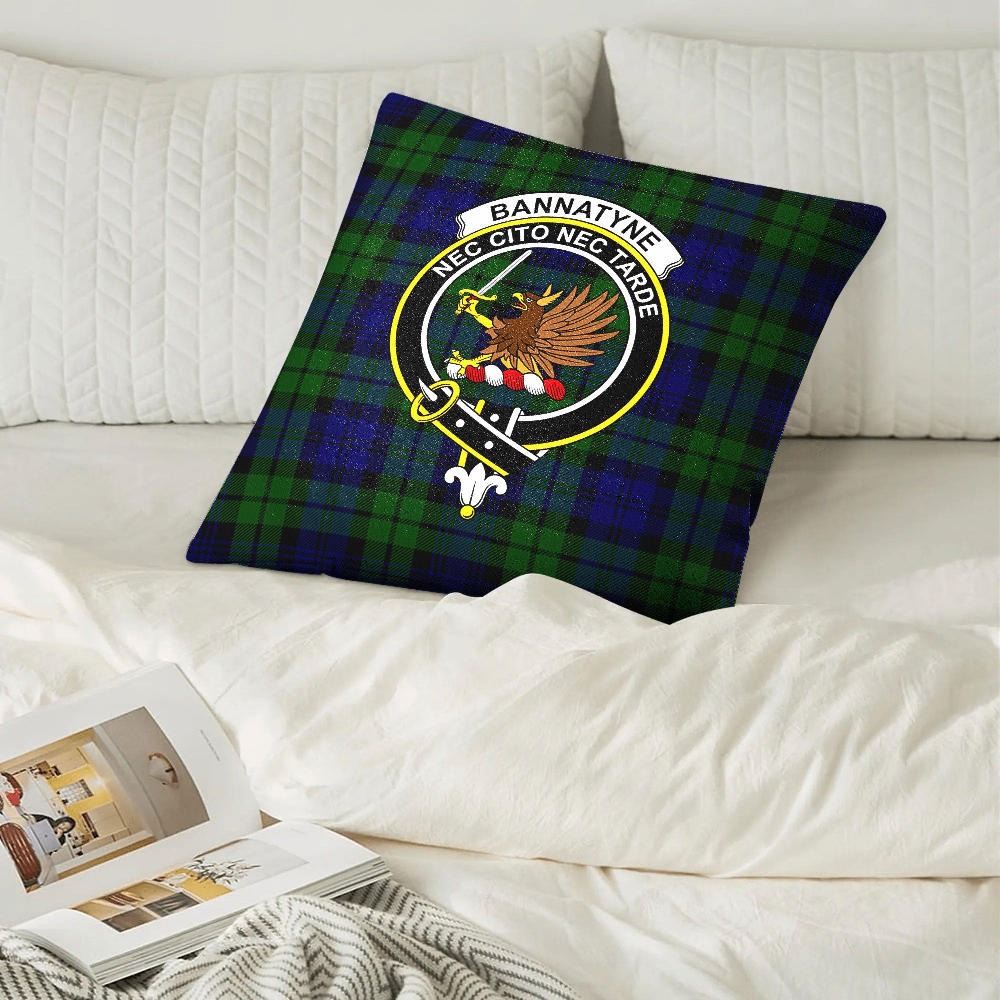 Bannatyne Tartan Crest Pillow Cover