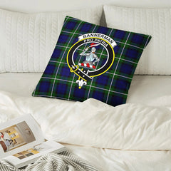 Bannerman Tartan Crest Pillow Cover