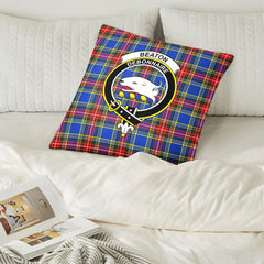 Beaton Modern Tartan Crest Pillow Cover