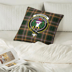 Buchanan Hunting Tartan Crest Pillow Cover