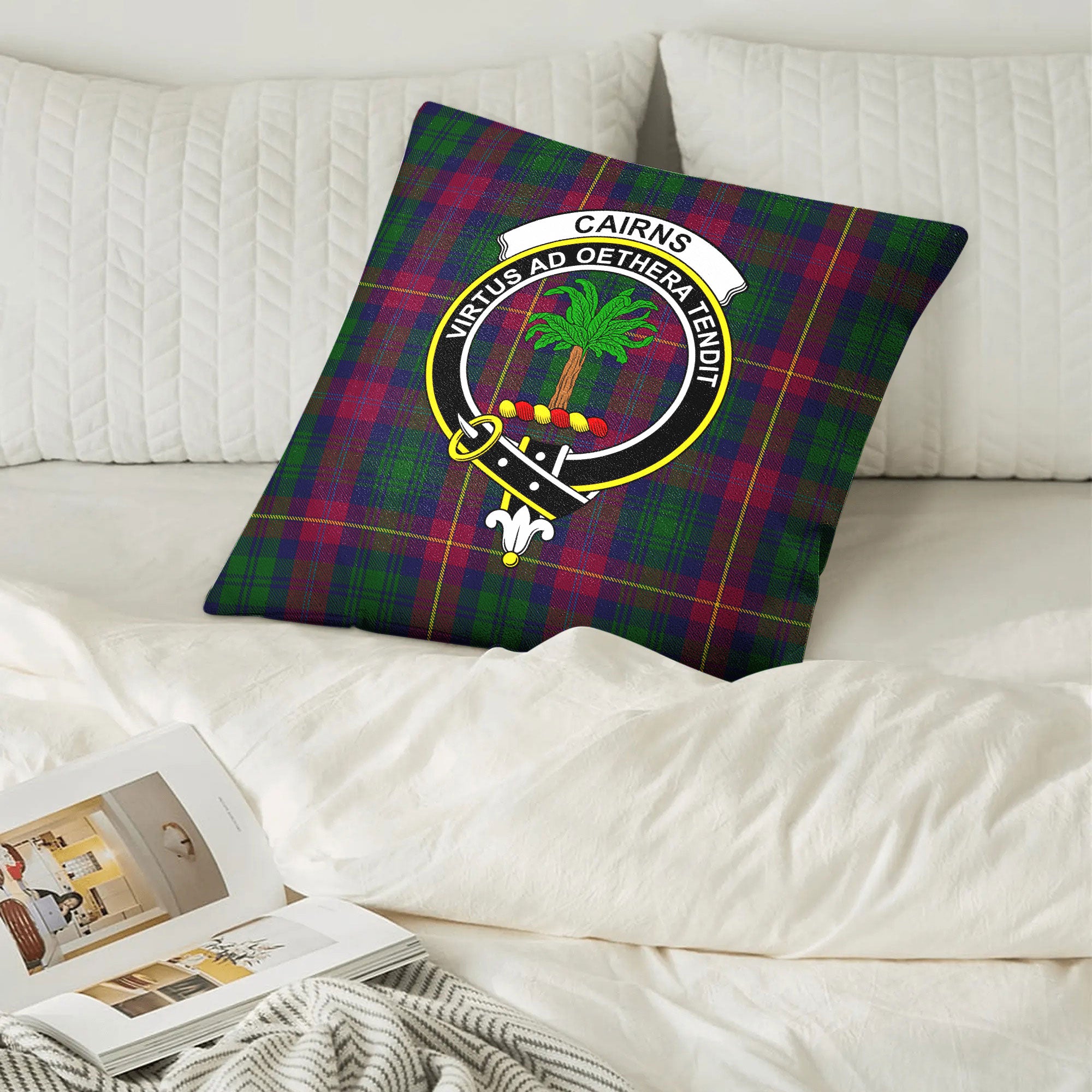 Cairns Tartan Crest Pillow Cover