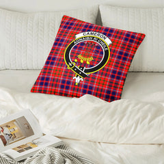 Cameron of Lochiel Modern Tartan Crest Pillow Cover