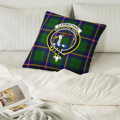 Carmichael Modern Tartan Crest Pillow Cover