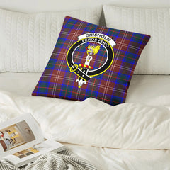 Chisholm Hunting Modern Tartan Crest Pillow Cover