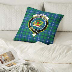 Douglas Ancient Tartan Crest Pillow Cover