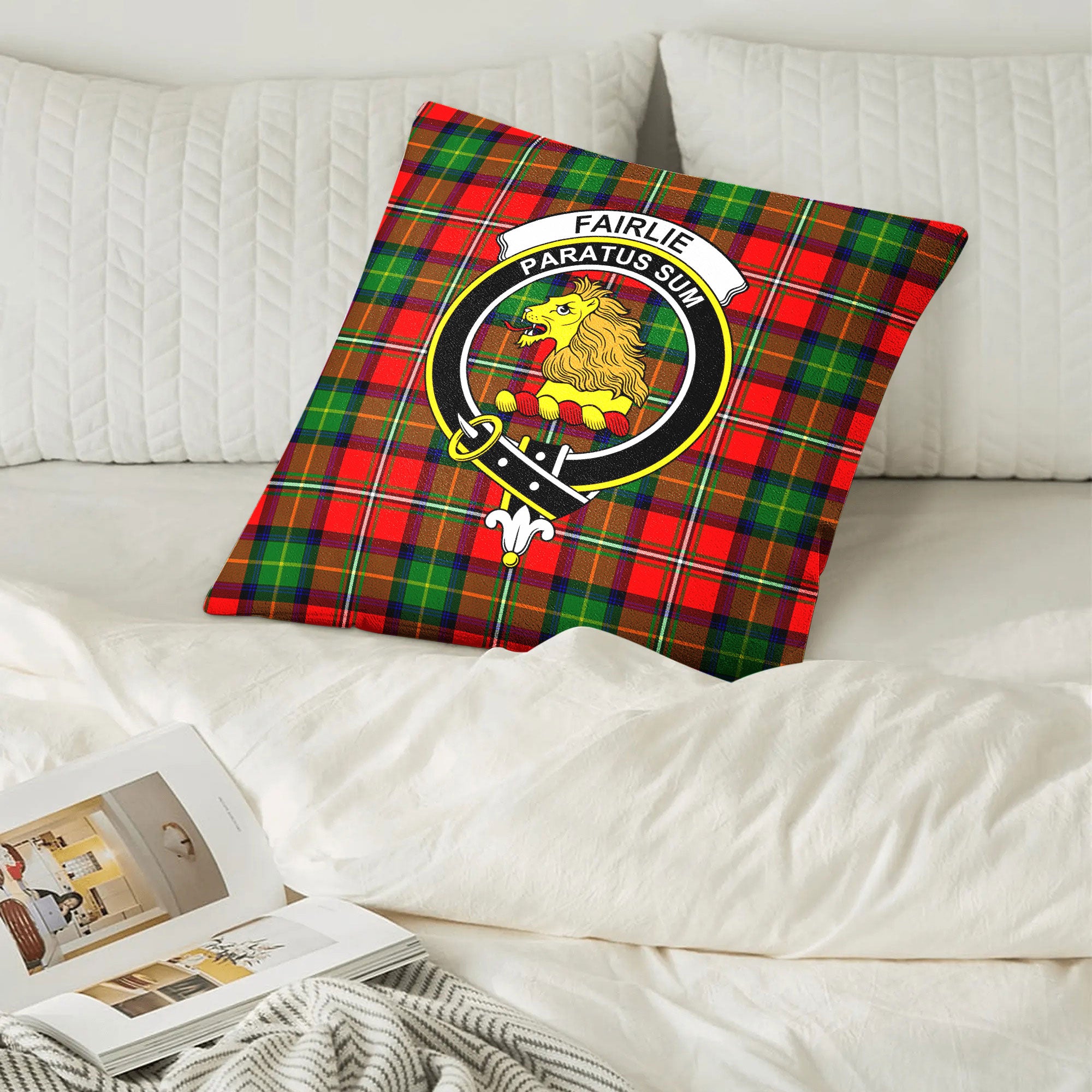 Fairlie Tartan Crest Pillow Cover