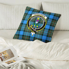 Fergusson Ancient Tartan Crest Pillow Cover