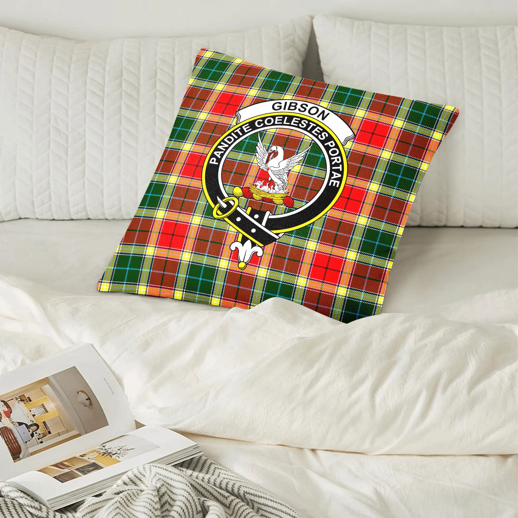 Gibson Tartan Crest Pillow Cover