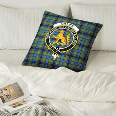 Gillies Ancient Tartan Crest Pillow Cover