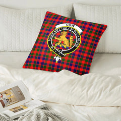 Gow (or McGouan) Tartan Crest Pillow Cover