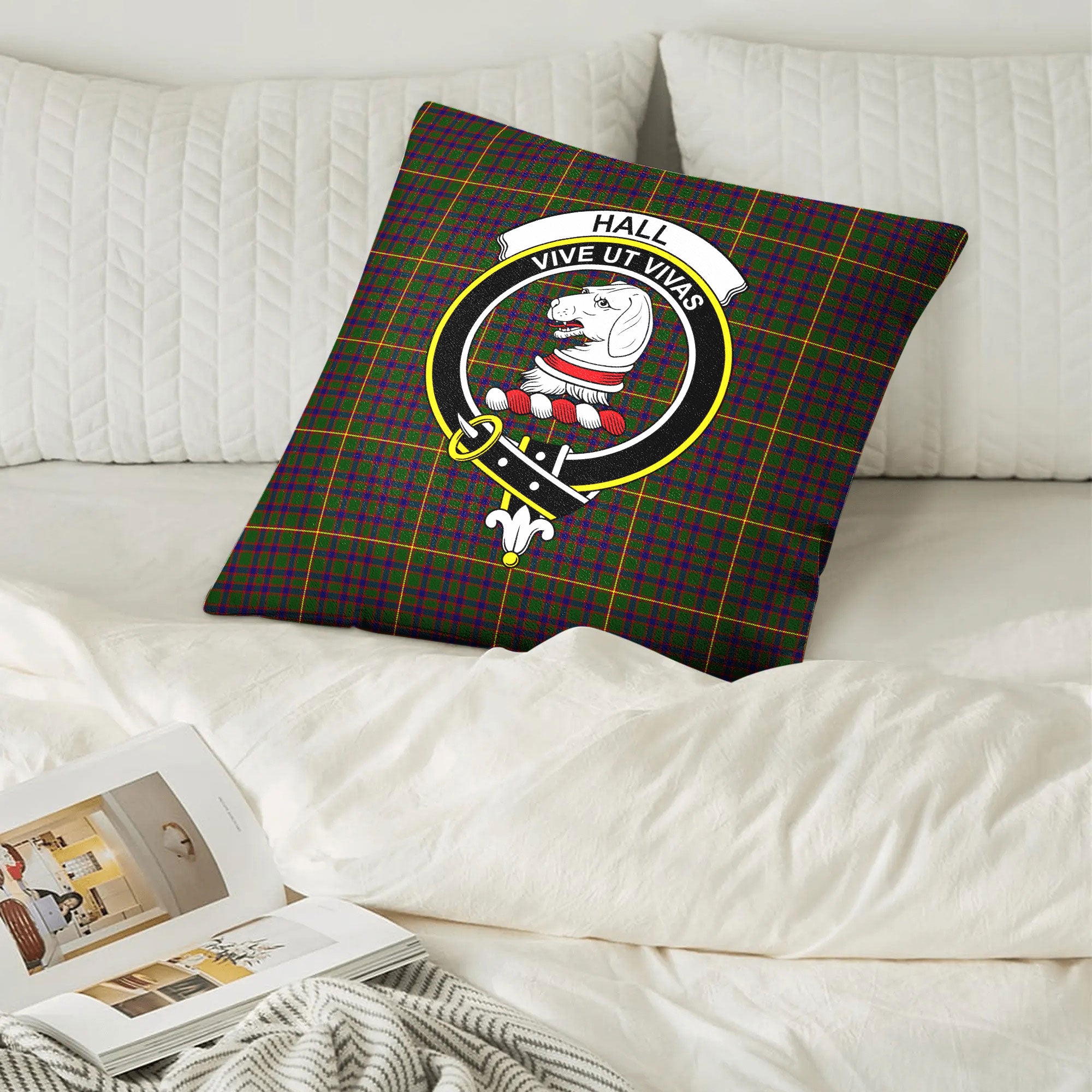 Hall Tartan Crest Pillow Cover